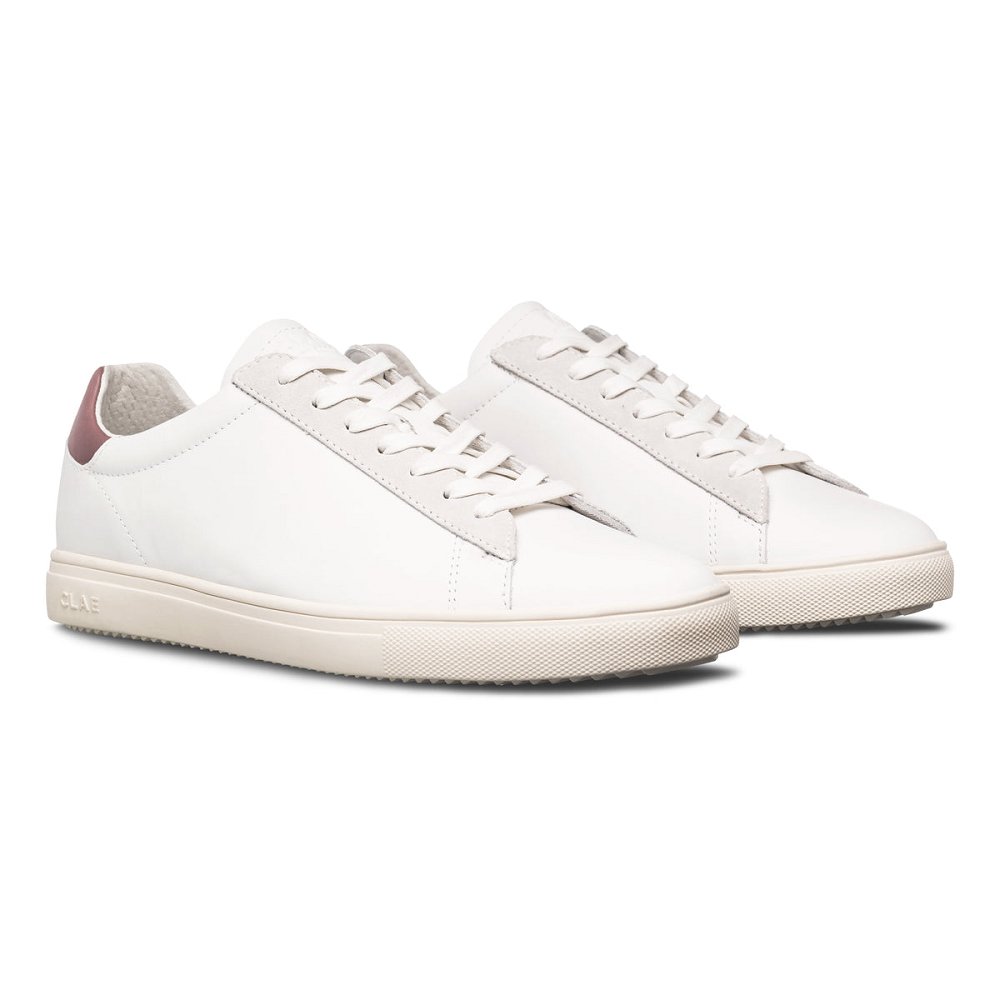 CLAE BRADLEY CALIFORNIA Shoes Womens USA721-Y36 In White Leather Panama